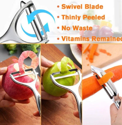 2-Pack Stainless Steel Vegetable & Fruit Peeler – Non-Slip Handle Potato Peeler