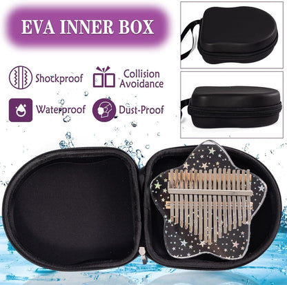 17-Key Kalimba Thumb Piano – Easy-to-Play Mbira for Beginners, Adults & Kids | Relaxing Aesthetic Gift Idea