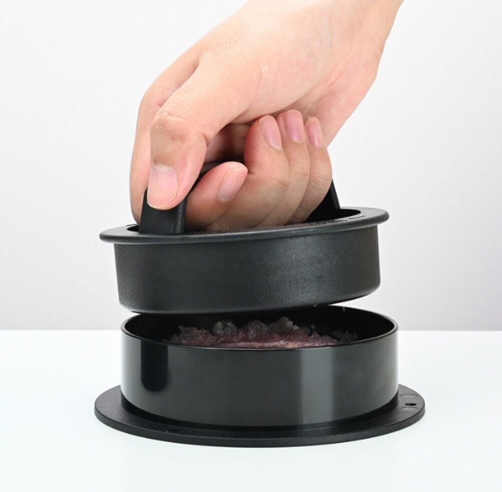 3-In-1 Burger Press Patty Maker – Stuffed Hamburger Press Kit + 100 Wax Papers