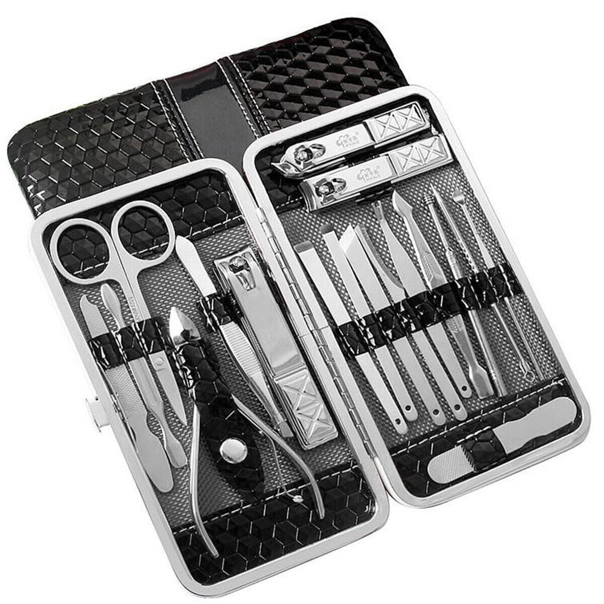 18PCS Manicure Pedicure Finger Toe Nail Clippers Scissors Grooming Set Gifts USA