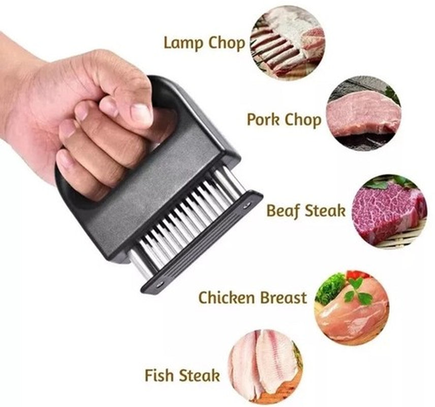 ✅PRO GRADE Ultra Durable Meat Tenderizer | 48 Stainless Steel Blade Kitchen Tool
