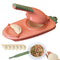 2-in-1 Dumpling Maker Easy DIY Dumpling Press & Skin Mold with Spoon Non-stick and Smooth Surface Traditional Kitchen Utensils Fruit Pie Machine