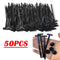 50PCS Nylon Universal Cable Tie Buckle Self-Locking Nylon Zip Ties Holder NEW