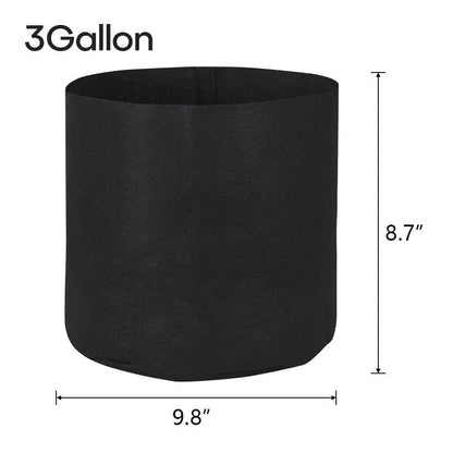 Plant Grow Bags | 5/10pcs 1-30 Gallon Thickened Nonwoven Fabric Pots | Durable & Breathable Containers for Gardening, Vegetables & Flowers