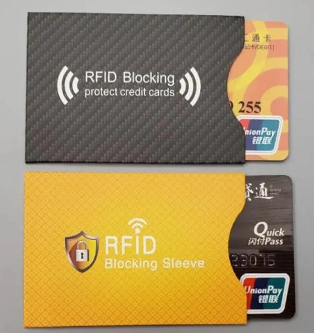 15 RFID Blocking Sleeves – Credit Card Protectors Theft-Resistan