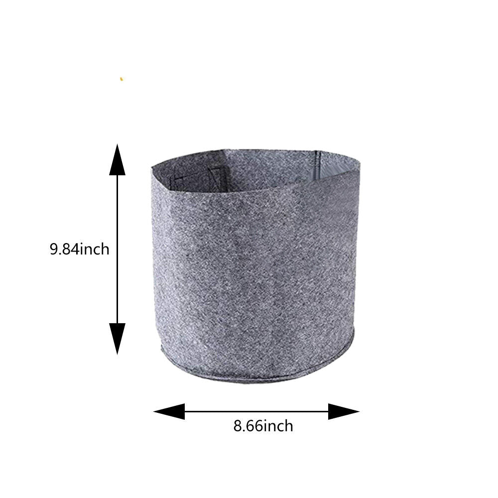 Plant Grow Bags | 5/10pcs 1-30 Gallon Thickened Nonwoven Fabric Pots | Durable & Breathable Containers for Gardening, Vegetables & Flowers