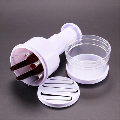 Pressing Vegetable Garlic Onion Food Chopper Cutter Slicer Peeler Dicer White