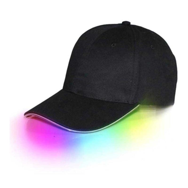 LED Lighted up Peaked Hat Glow Club Party Baseball Hip-Hop Adjustable Sports Cap