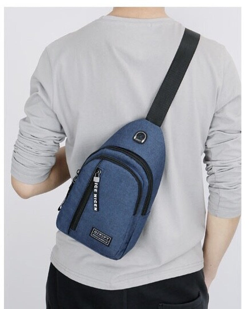 Mens Sling Bag Cross Body Handbag Chest Bag Shoulder Pack Sports Travel Backpack