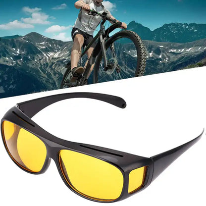 Night Driving Glasses HD anti Glare Vision Polarized Yellow Lens Tinted Unisexs