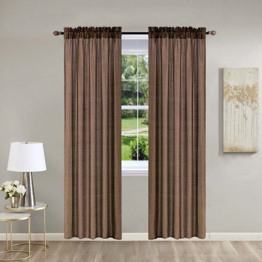 Pinch Pleat Curtain Panels 2 Pack Unlined Rod Pocket Window Sheer & Light, Fits 2” Rod, Non-Blackout Home Decor Upgrade