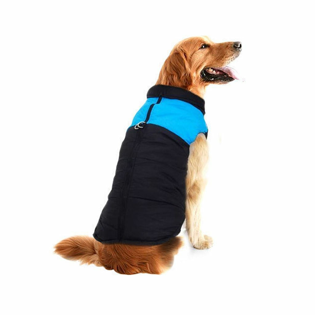 Pet Dog Vest Jacket – Waterproof & Warm Winter Coat | Padded, Windproof, Cozy Fit with Leash Hook | Stylish & Comfy Cold-Weather Dog Clothes