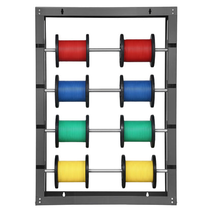 VEVOR Wire Spool Rack 4Adjustable Rods Spool Holder Wall Mounted 150Lbs Capacity