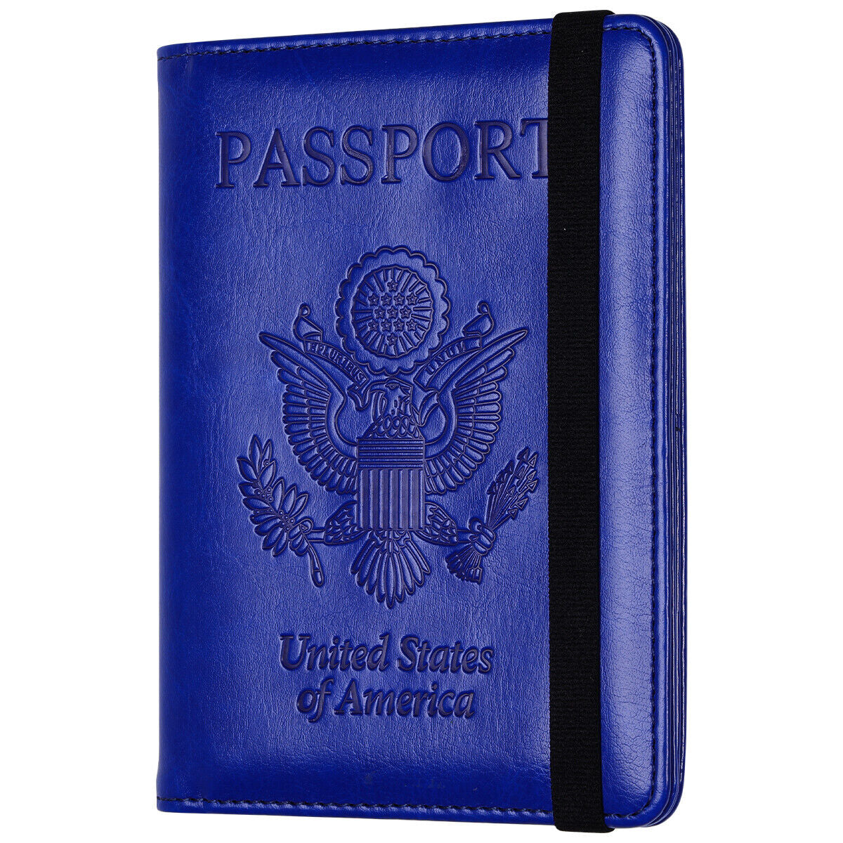 RFID Blocking Leather Passport Holder – Slim Wallet Cover with Card Slots for Men & Women | Airport Must-Have Organizer Travel Essentials