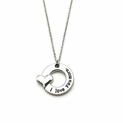 Romantic Heart Necklace for Girlfriend, Wife, or Lover – Stainless Steel Love Pendant for Valentine's Day, Anniversaries, Birthdays – Elegant Gift