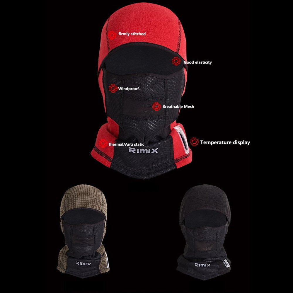Winter Balaclava Full Face Mask Thick Fleece Thermal Windproof Ski Mask for Men