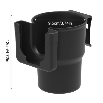 1Pc Car Cup Holder Expander Adapter Universal for Large Bottles Mugs Black