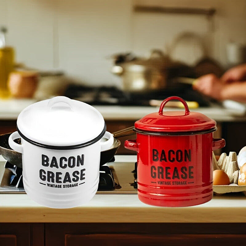 1Pcs Oil Storage Tank-20.29Oz Large Capacity Grease Container,Rich Colors
