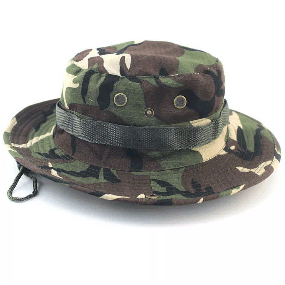 Boonie Bucket Hats Outdoor Fishing Hunting Wide Brim Mesh Camo Safari Sun Cap