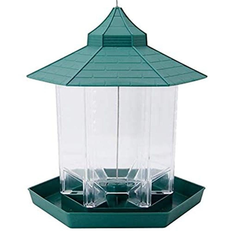 Alimentador De Aves Salvajes a Prueba De Ardilla Panorámica Colgante De Patio Exterior