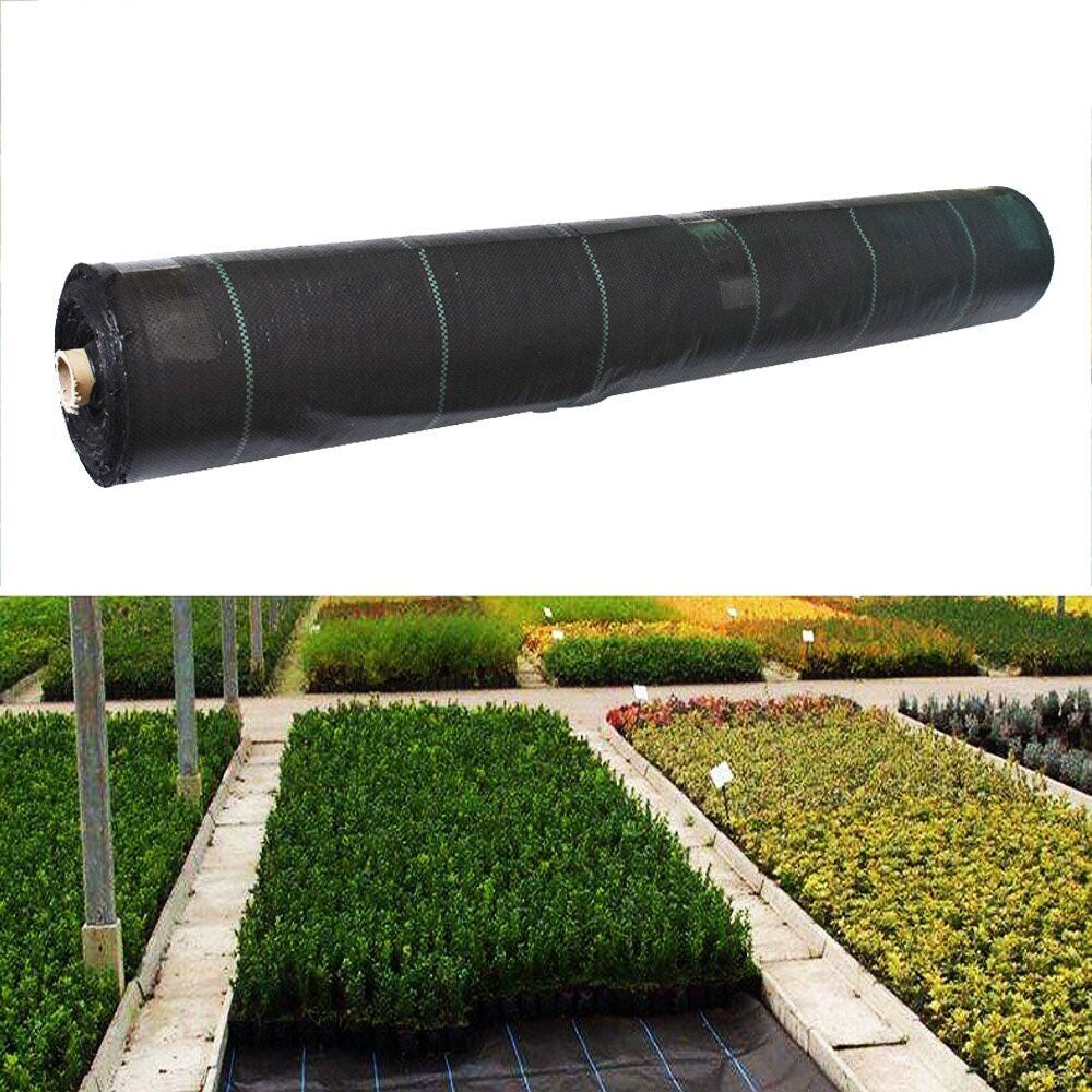 Premium Weed Control Geotextile Fabric, Heavy Duty Weed Barrier Fabric Ground Cover - 3.2oz Woven Polyethylene, UV Resistant, Garden Landscaping Mat
