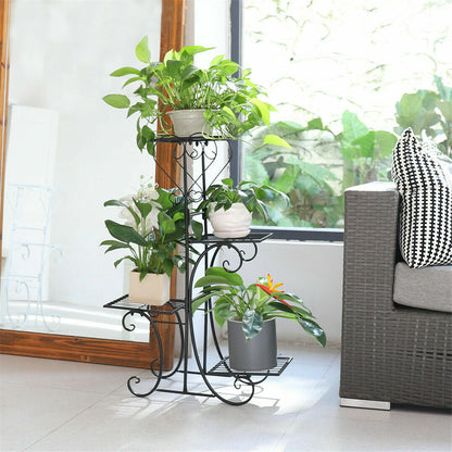 Thick Multi Tier Metal Plant Stand Display Bonsai Shelf Home Garden Patio Room