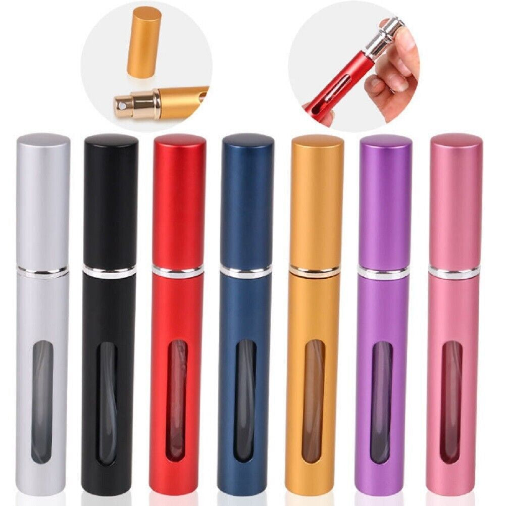 7 Pcs 10Ml Mini Refillable Perfume Atomizer Bottles - Portable Spray Containers