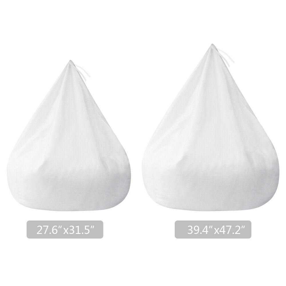 Large Bean Bag Chair Cover Indoor for Adults Kids Lazy Lounger Couch Sofa Cover