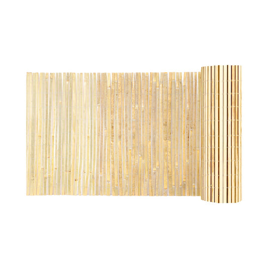 Natural Bamboo Slat Screening Privacy Bamboo Slat Fence 3 Ft H X 19.6 Ft L