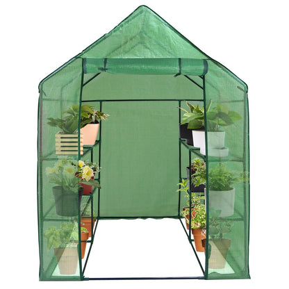 8 Shelves 3 Tiers Greenhouse Portable Mini Walk in Outdoor MINI Planter House