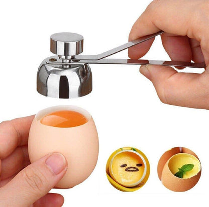 Stainless Steel Egg Topper – Precision Shell Cutter Cracker Tool for Boiled Eggs