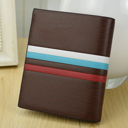Mens Leather Wallet Bifold Card Holder Billfold Slim Clutch Money Pocket Handbag