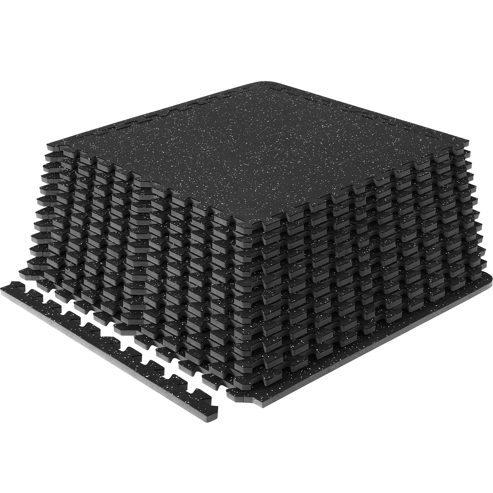 6/12/25 Pack Exercise Floor Mat Interlocking Tiles Foam W/ 24 X24 X 0.5''