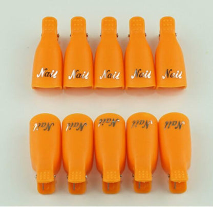 10-20Pcs Silicone UV Gel Polish Remover Wraps Soak off Cap Clip Nail Art Tool US