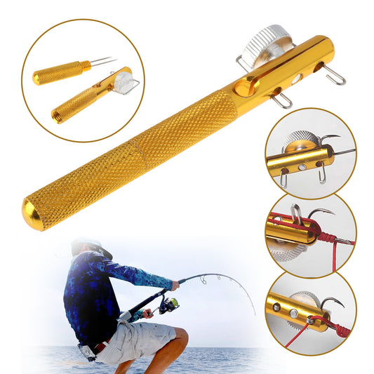 Fishing Knot Quick Tying Tool Line Clipper Snip Hook Nipper Tie Knotter Outdoor