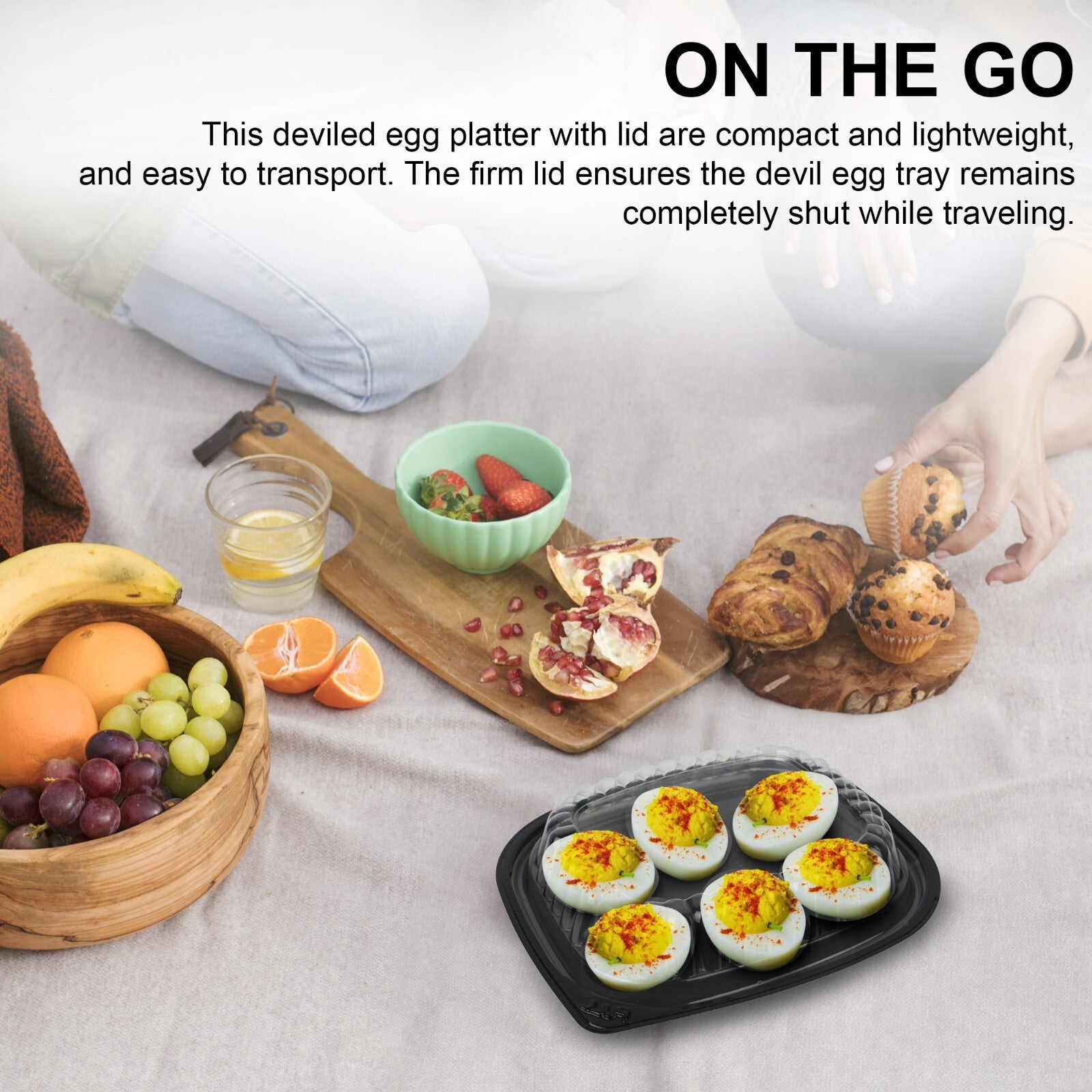 MT Products Plastic Deviled Egg Carrier/Devile