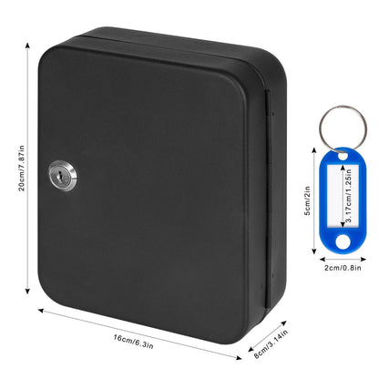 KYODOLED Key Cabinet Wall Mount, Locking Key Box Organizer, Key Lock Box With...