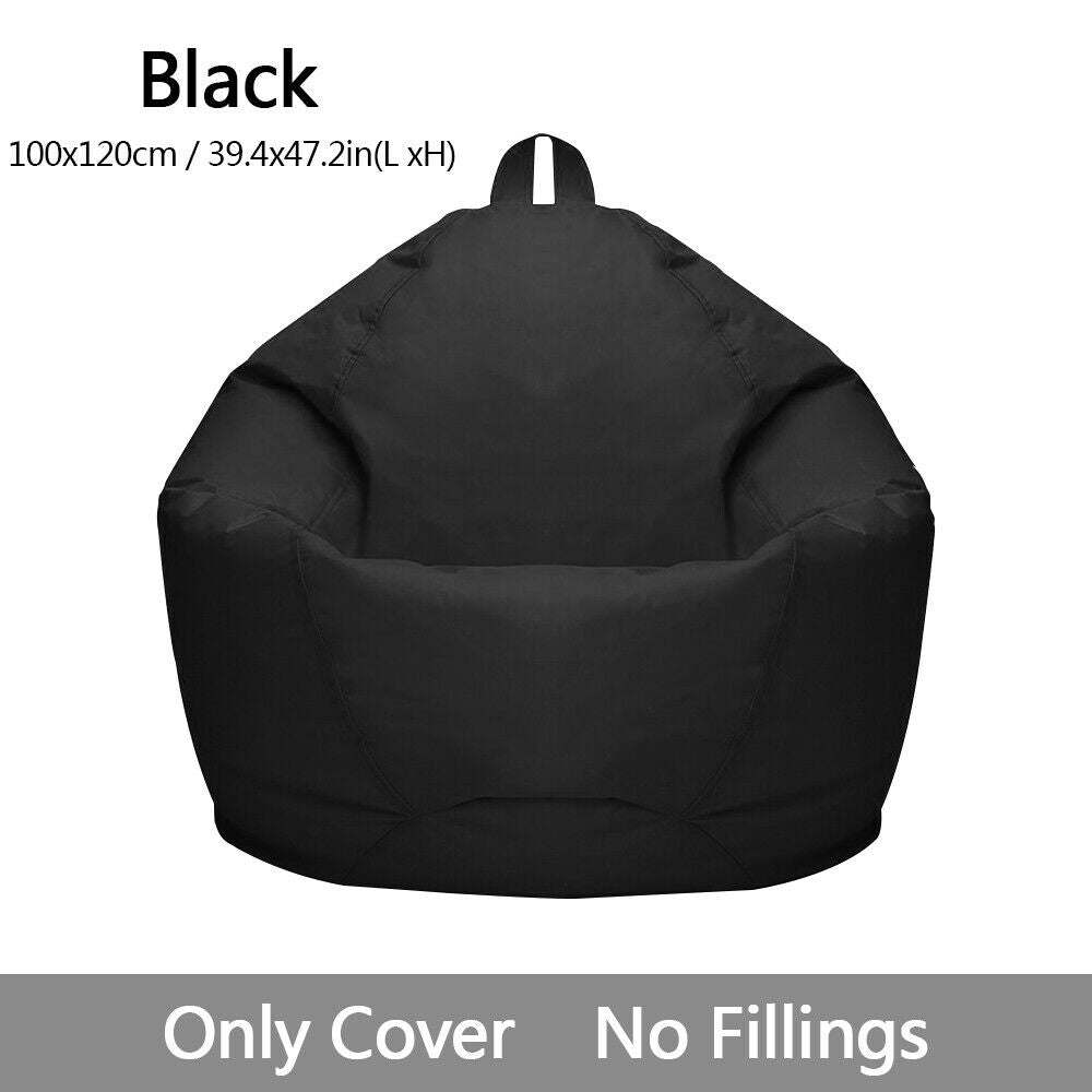 Large Bean Bag Chair Cover Indoor for Adults Kids Lazy Lounger Couch Sofa Cover