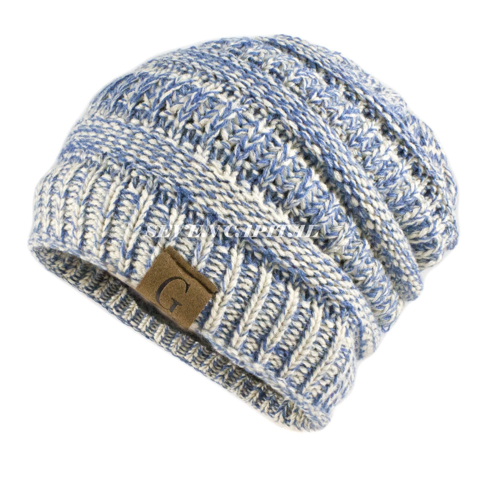 Women'S Men Knit Slouchy Baggy Beanie Oversize Winter Hat Ski Fleece Slouchy Cap