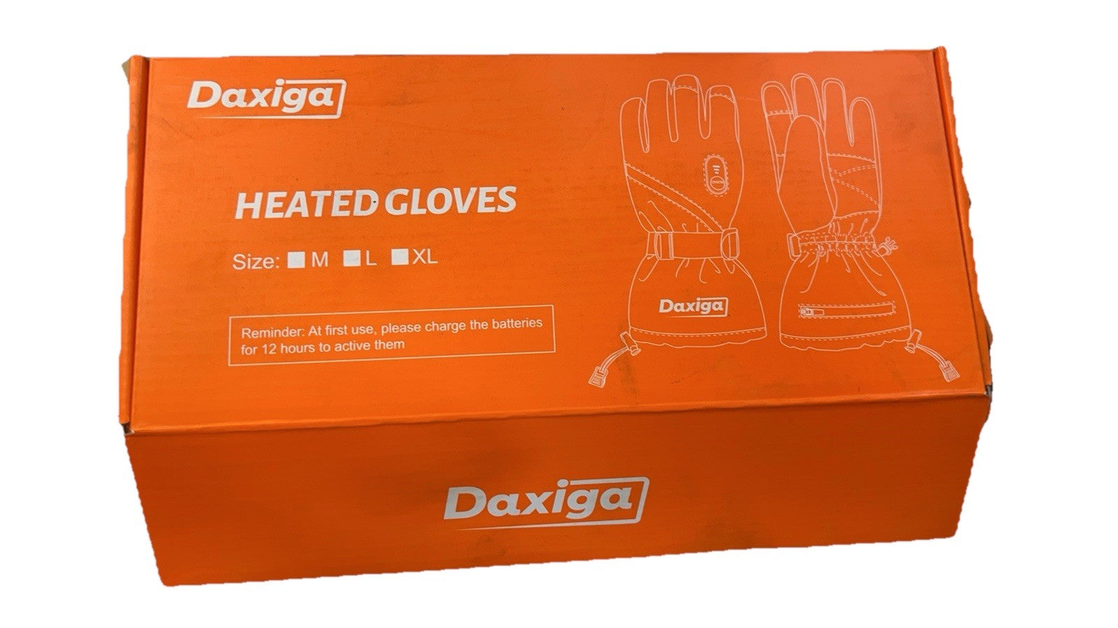(Size L ) Heated Gloves, 5000Mah, Waterproof, Touchscreen, for Skiing, Riding..