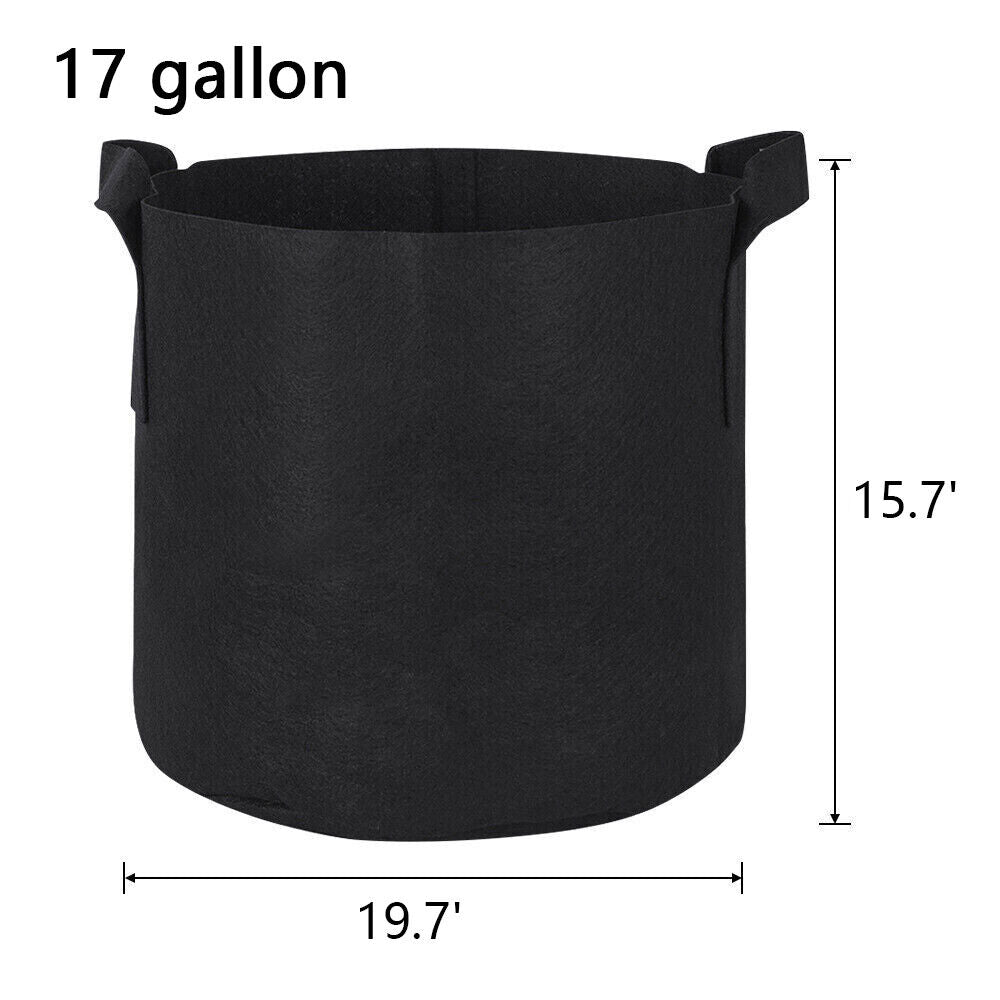 Plant Grow Bags | 5/10pcs 1-30 Gallon Thickened Nonwoven Fabric Pots | Durable & Breathable Containers for Gardening, Vegetables & Flowers