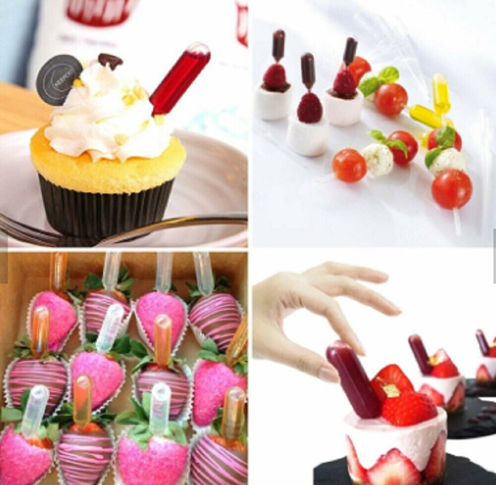 50 Pcs 4Ml Plastic Squeeze Transfer Pipettes - Droppers for Cupcakes & Ice Cream