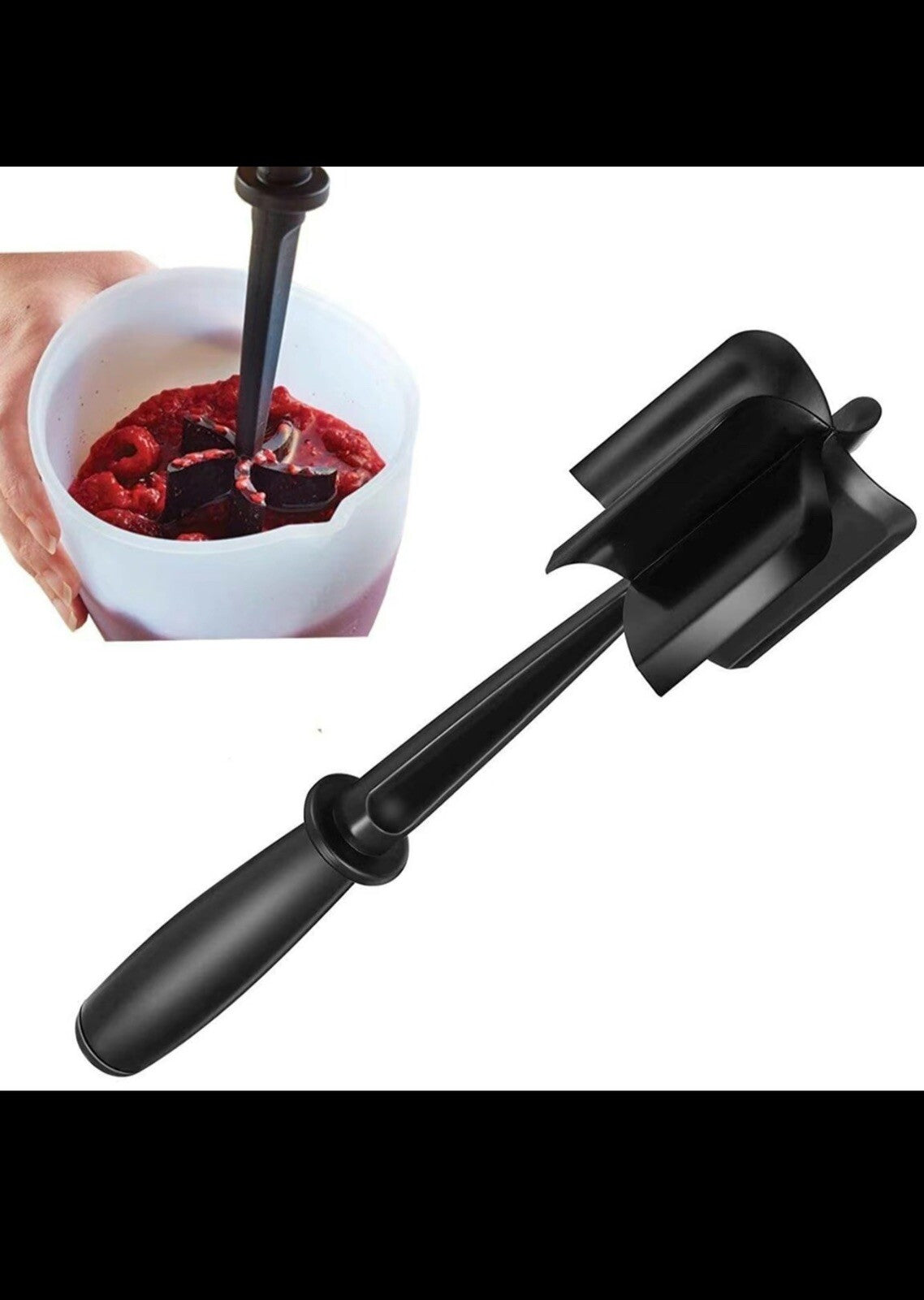 Meat Hamburger Chopper Heat Resistant Utensil Ground Beef Potato Masher Spatula