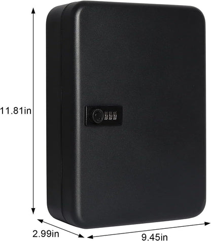 Key Cabinet Wall Mount,Locking Key Organizer,Key Storage Lock Box with Code,Key