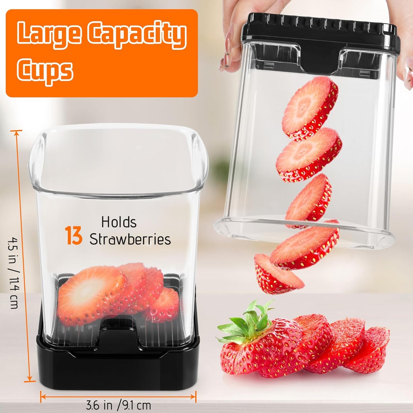 Fruit & Veggie Slicer Cup – Cutter for Banana, Egg, Grape – Portable & Safe