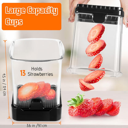 Fruit & Veggie Slicer Cup – Cutter for Banana, Egg, Grape – Portable & Safe