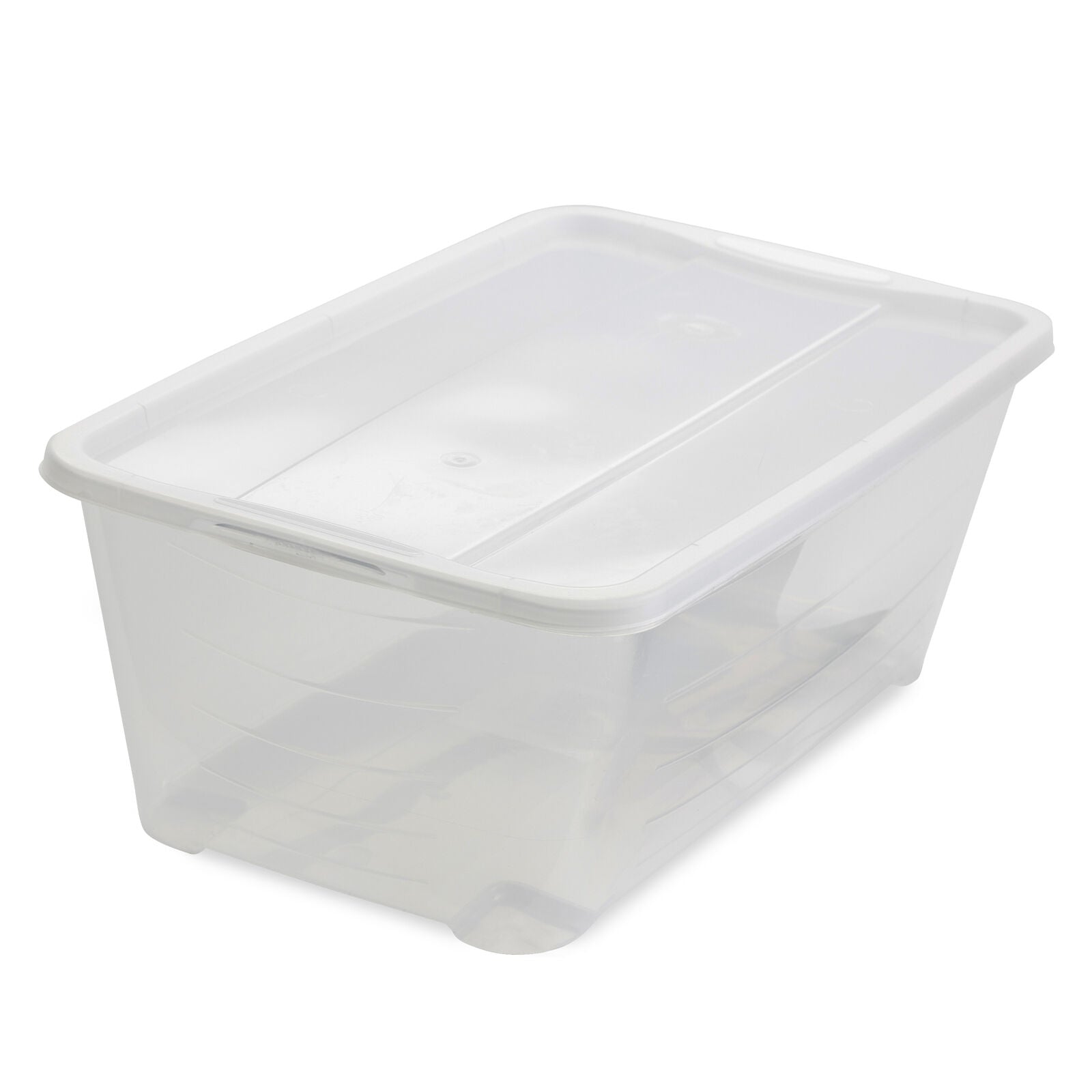 Life Story 6L Shoe and Closet Storage Box Stacking Containers, Clear (20 Pack)