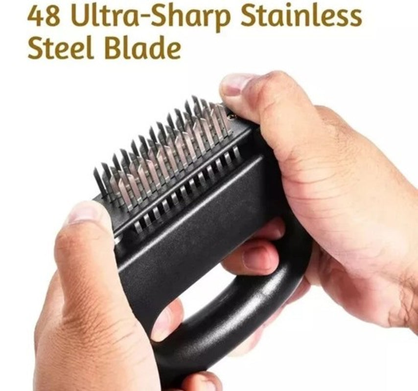 ✅PRO GRADE Ultra Durable Meat Tenderizer | 48 Stainless Steel Blade Kitchen Tool