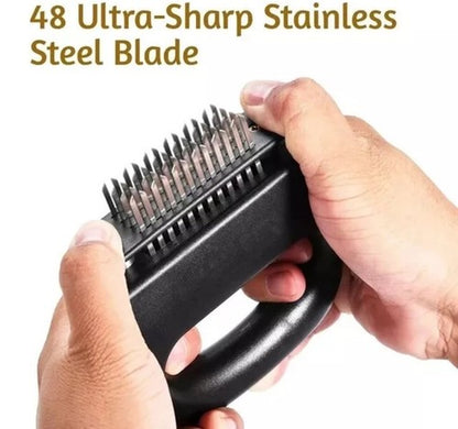 ✅PRO GRADE Ultra Durable Meat Tenderizer | 48 Stainless Steel Blade Kitchen Tool