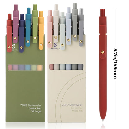 Gel Pens 12 Pcs 0.5Mm Quick Dry Black Ink Pens Fine Point Smooth Writing Pens...